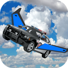 Flying Police Car Free Ride 3D أيقونة