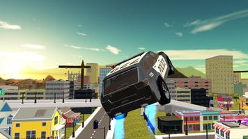 Flying Police Car Free Ride 3D screenshot 1