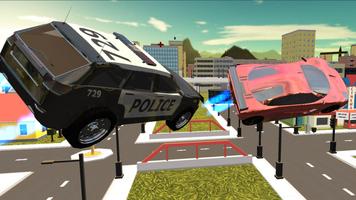 Flying Police Car Free Ride 3D capture d'écran 3