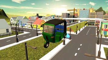 Tuk Tuk Rickshaw Flying Sim 3D Plakat