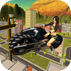 Flying Moto Bike City Ride 3D アイコン