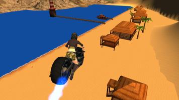 Flying Moto Bike City Ride 3D captura de pantalla 2