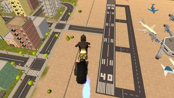 Flying Moto Bike City Ride 3D capture d'écran 3