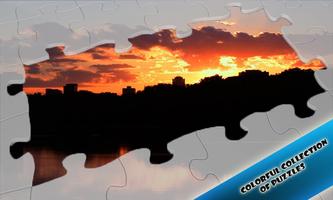 Slide Puzzles City at Sunset Affiche