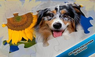 Slide Puzzles Dogs Friends Lovely Affiche