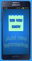 Add information every day Cartaz