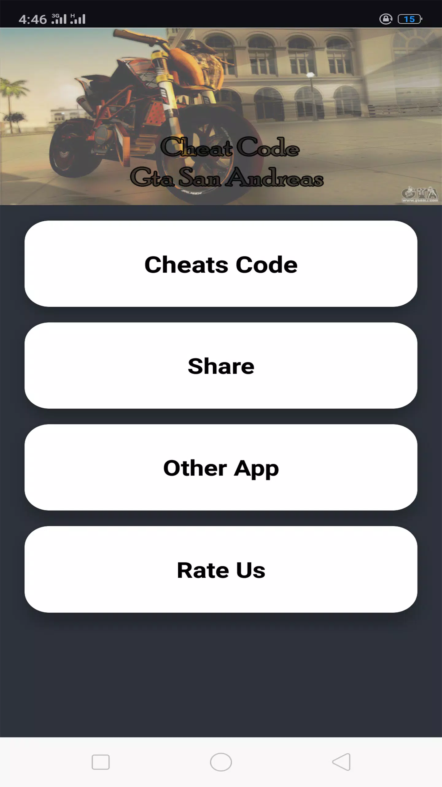 Un-Official Cheat code GTA San Andreas(ps/xbox/pc) APK for Android Download