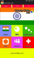 Country Codes - India الملصق