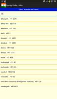 Country Codes - India تصوير الشاشة 2