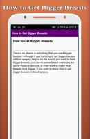 How to Get Bigger Breasts capture d'écran 2