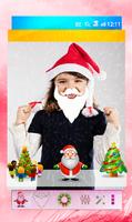Santa Christmas face Stickers Affiche