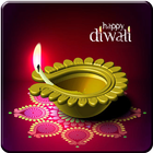 Name on Diwali Greetings Cards-icoon