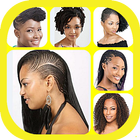 アフリカの女性のための髪型 アイコン