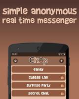 Chop - Real Private Messenger Affiche