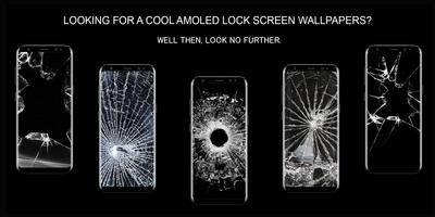 Broken Glass Lock Screen Wallpaper постер