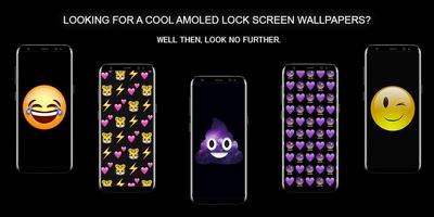 Smiley AMOLED wallpaper for the unlock screen 포스터