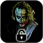 Joker Dark Black AMOLED Lock Screen Wallpaper أيقونة