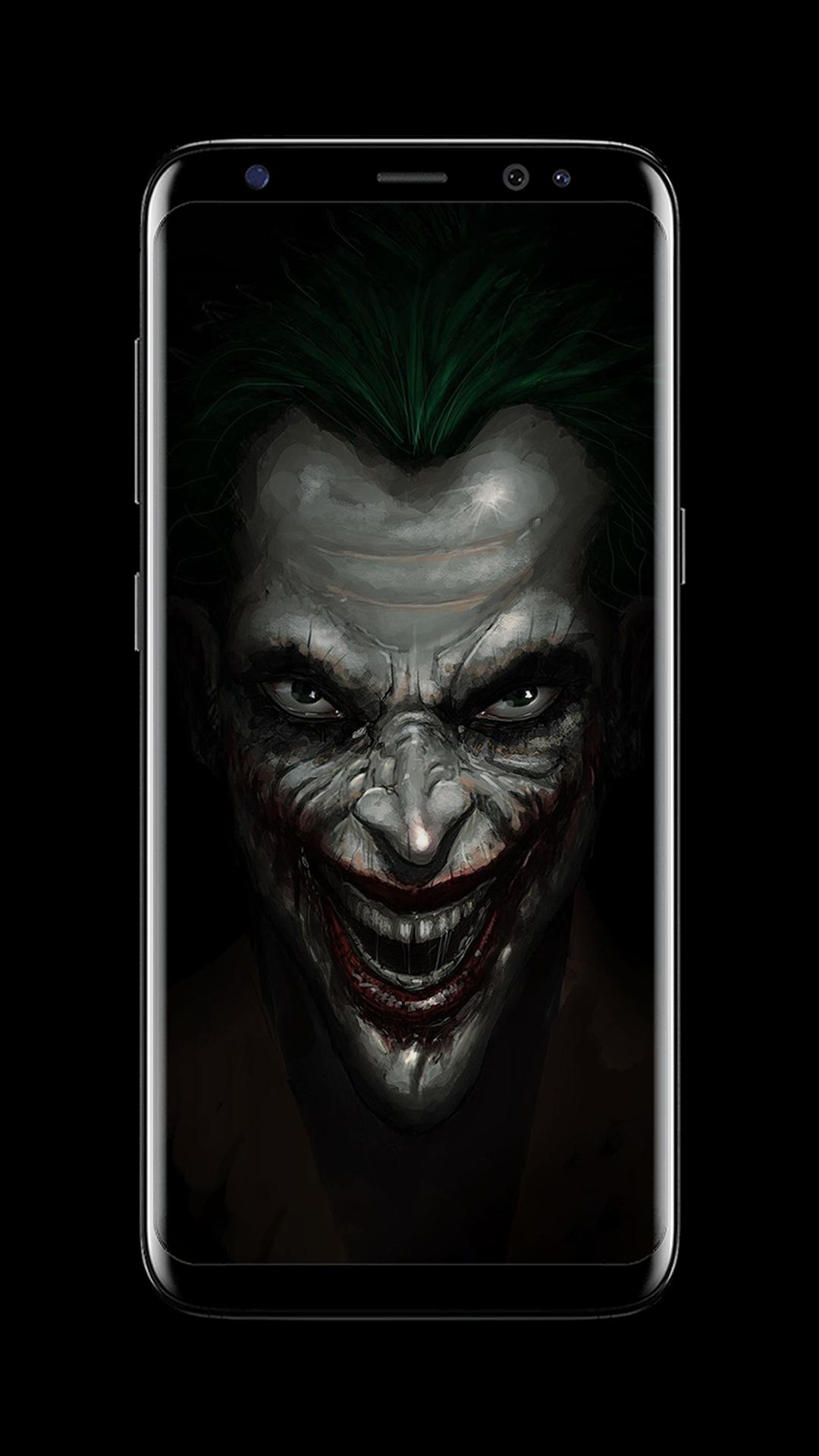 Joker Dark Black Amoled Lock Screen Wallpaper Untuk Android Muat