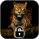 Leopard Dark Black AMOLED Lock Screen Wallpaper ikon