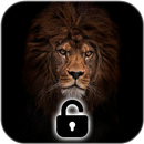 Lion Royal Black AMOLED Lock Screen Wallpaper APK