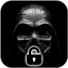 Dark Vader Pattern AMOLED Lock Screen Wallpaper icône
