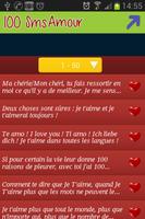100 sms d'amour ảnh chụp màn hình 3