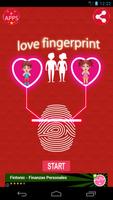 Love fingerprint poster