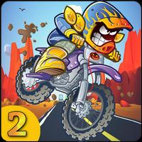 Angry Stickman Downhill Motocross Affiche