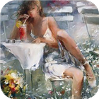 Painting.Lady.Live wallpaper icône