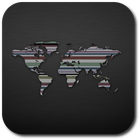 World map. Live wallpaper. icône