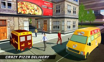 Van futuriste de livraison de pizza: simulateur de capture d'écran 1