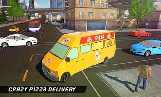 Van futuriste de livraison de pizza: simulateur de capture d'écran 2