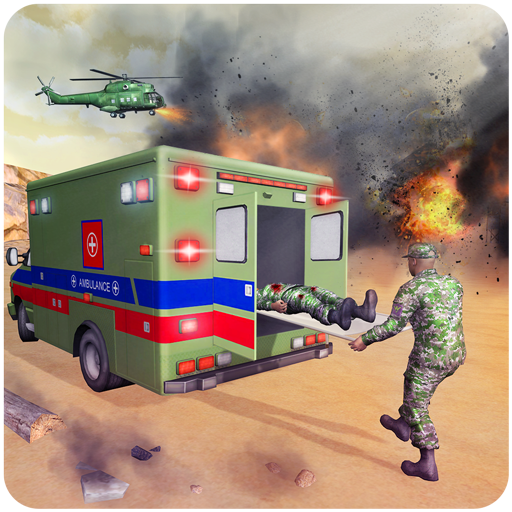 Gioco di salvataggio dell'ambulanza dell'esercito