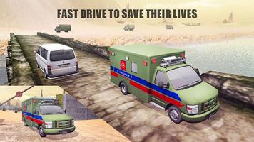 US Army Ambulance Rescue Game. capture d'écran 2