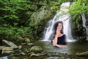 Waterfall Photo Frame постер