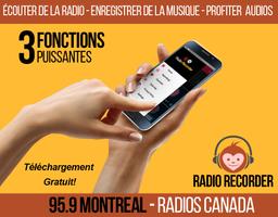 Radio Recorder Radio 95.9 fm montréal Affiche