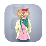 funny talking dancing tom cat icon