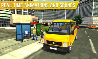 mini bus simulator lái xe: mini xe buýt xe buýt ảnh chụp màn hình 3