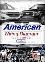 پوستر American Car Stereo Wiring Dia