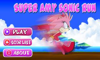 Super amy sonic run 海报