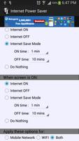 Internet Power Saver تصوير الشاشة 1