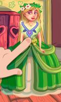 Gry dress księżniczka Rapunzel plakat