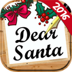 सांता को एक पत्र लिखने - क्रिसमस कार्ड