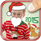 Merry Christmas Stickers - Happy New Year Collage আইকন