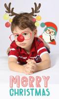 Merry Christmas Stickers - Happy New Year Collage پوسٹر