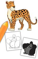 Livro de colorir animais Cartaz