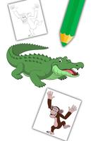 Livro de colorir animais imagem de tela 2