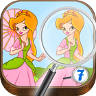 Spot differences: princesses icon