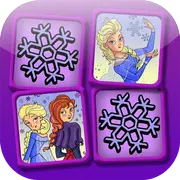 Pairs game of ice princesses
