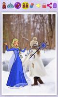 Your photo & frozen princesses Affiche